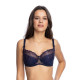 Сутиен с полуподплатени чашки в тъмносин цвят LUNA 1149-Сутиени-LadyStyle.bg