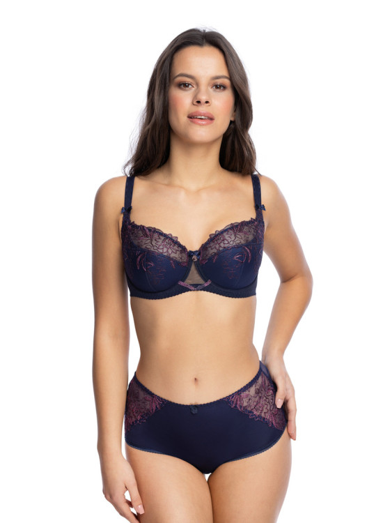 Бикини с висока талия в тъмносин цвят LUNA 1149-Бикини-LadyStyle.bg Бикини с висока талия в тъмносин цвят LUNA 1149-Бикини-LadyStyle.bg