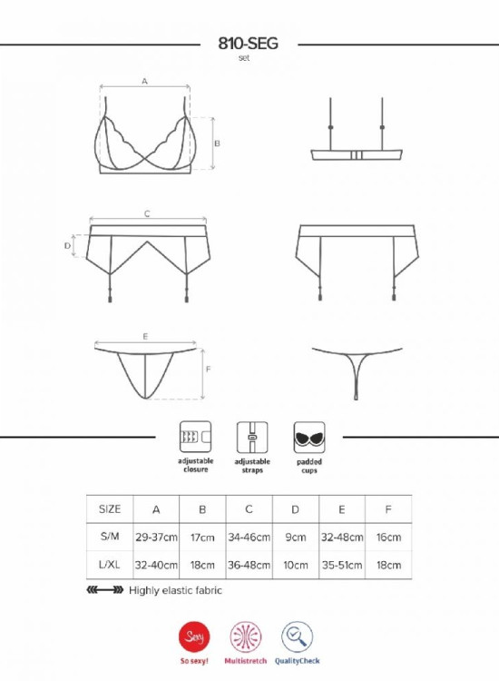 Секси комплект от три части в черно 810-SEG-1-Комплекти-LadyStyle.bg
