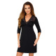Нощница с 7/8 ръкави в черен цвят Klarisa II-Нощници-LadyStyle.bg Нощница с 7/8 ръкави в черен цвят Klarisa II-Нощници-LadyStyle.bg