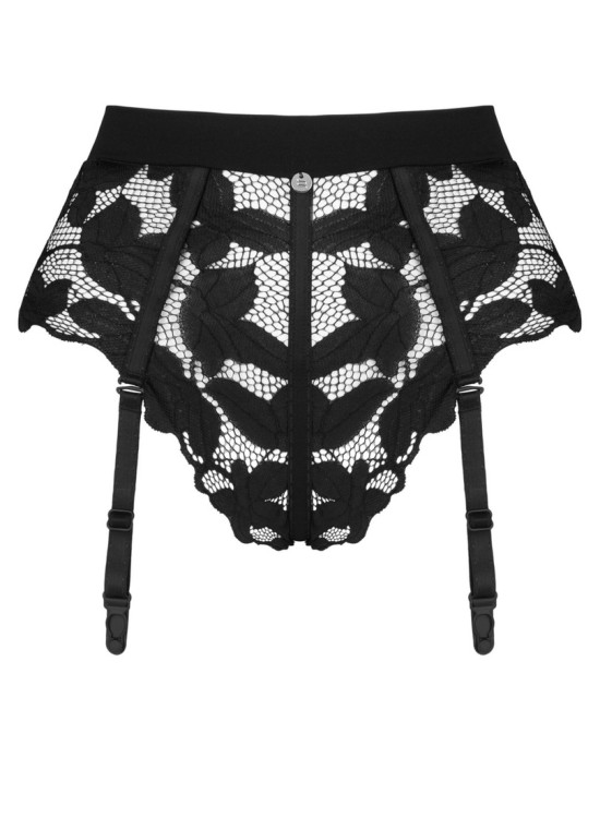 Бикини с жартиери в черен цвят EDITYA-Бикини-LadyStyle.bg