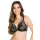 Сутиен с меки чашки в бежово и черно LACE BRALETTE 19130-Сутиени-LadyStyle.bg