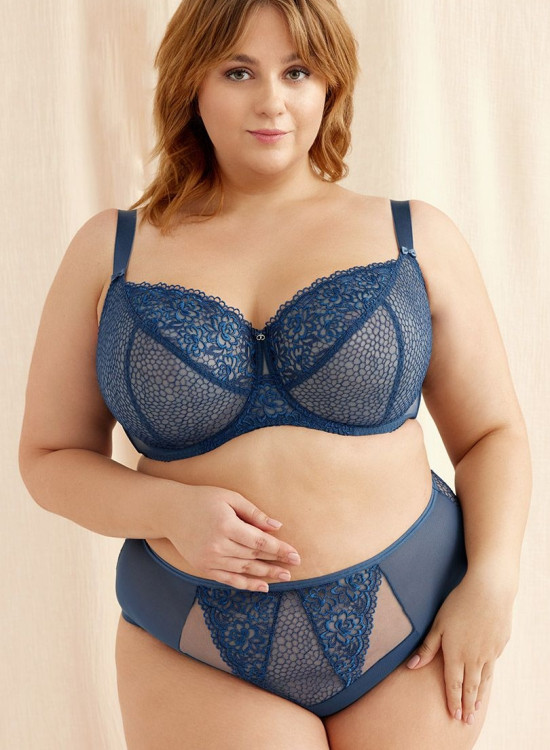 Макси сутиен с меки чашки в син цвят K728 EDITH-Големи размери-LadyStyle.bg Макси сутиен с меки чашки в син цвят K728 EDITH-Големи размери-LadyStyle.bg