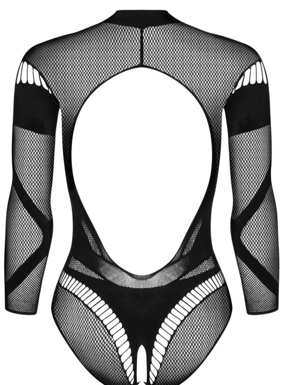 Секси боди с отворено дъно в черен цвят B135-Секси Бодита-LadyStyle.bg
