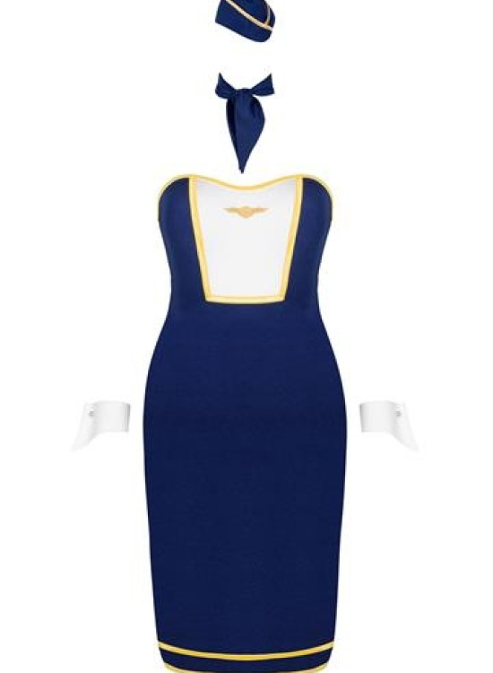 Еротичен костюм на стюардеса в син цвят Stewardess-Костюми-LadyStyle.bg Еротичен костюм на стюардеса в син цвят Stewardess-Костюми-LadyStyle.bg