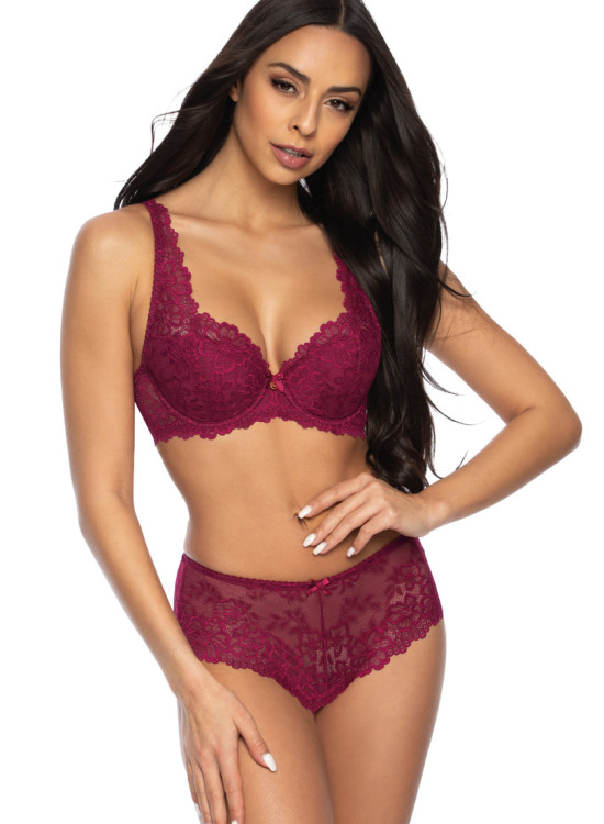 Сутиен с полуподплатени чашки в цвят бордо CARMELA M-053/22-Полуподплатени-LadyStyle.bg Сутиен с полуподплатени чашки в цвят бордо CARMELA M-053/22-Полуподплатени-LadyStyle.bg