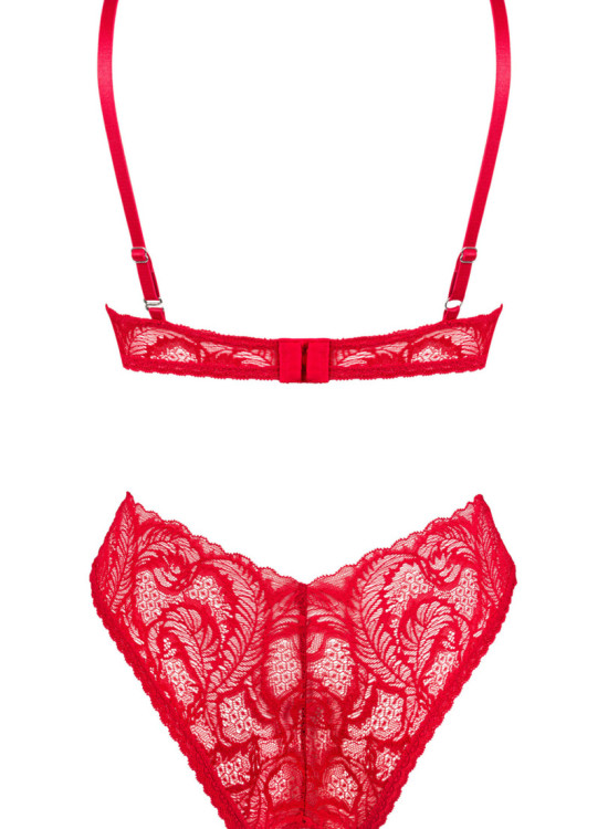Секси дантелен комплект в червен цвят Atenica-Комплекти-LadyStyle.bg Секси дантелен комплект в червен цвят Atenica-Комплекти-LadyStyle.bg