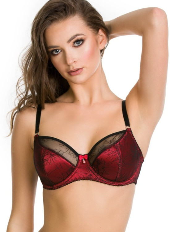 Сутиен с полуподплатени чашки в черно и червено BOLERO 01102-Полуподплатени-LadyStyle.bg Сутиен с полуподплатени чашки в черно и червено BOLERO 01102-Полуподплатени-LadyStyle.bg