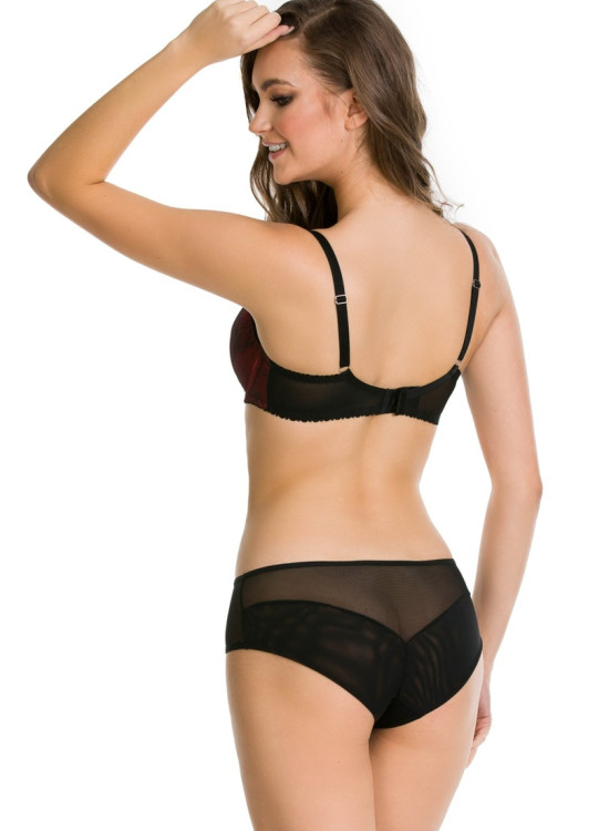 Сутиен с полуподплатени чашки в черно и червено BOLERO 01102-Полуподплатени-LadyStyle.bg Сутиен с полуподплатени чашки в черно и червено BOLERO 01102-Полуподплатени-LadyStyle.bg