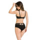 Бикини с тюл в черен цвят CHARM 19129-Бикини-LadyStyle.bg