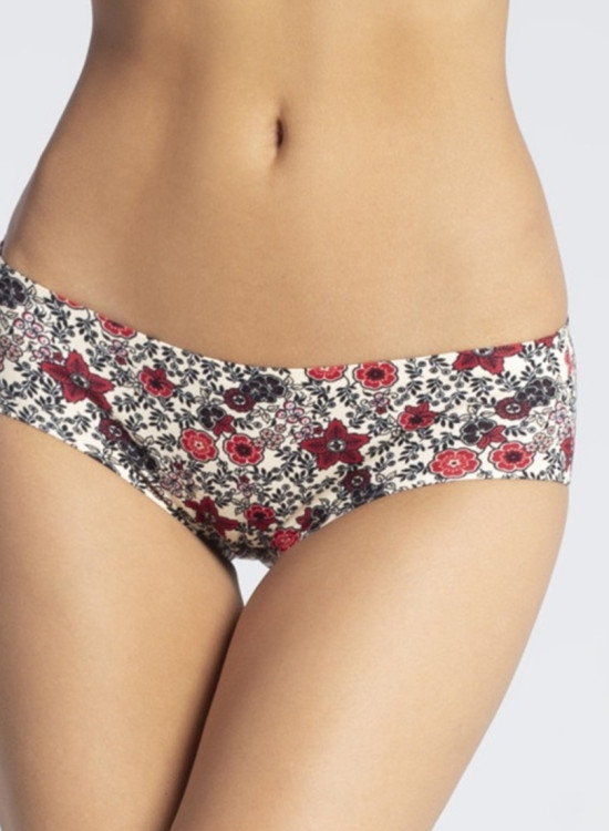 Класически бикини в бял и червен цвят 02-Бикини-LadyStyle.bg