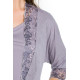 Микрофибърен халат в сив цвят STELLA 05090-Халати-LadyStyle.bg Микрофибърен халат в сив цвят STELLA 05090-Халати-LadyStyle.bg