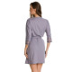Микрофибърен халат в сив цвят STELLA 05090-Халати-LadyStyle.bg Микрофибърен халат в сив цвят STELLA 05090-Халати-LadyStyle.bg