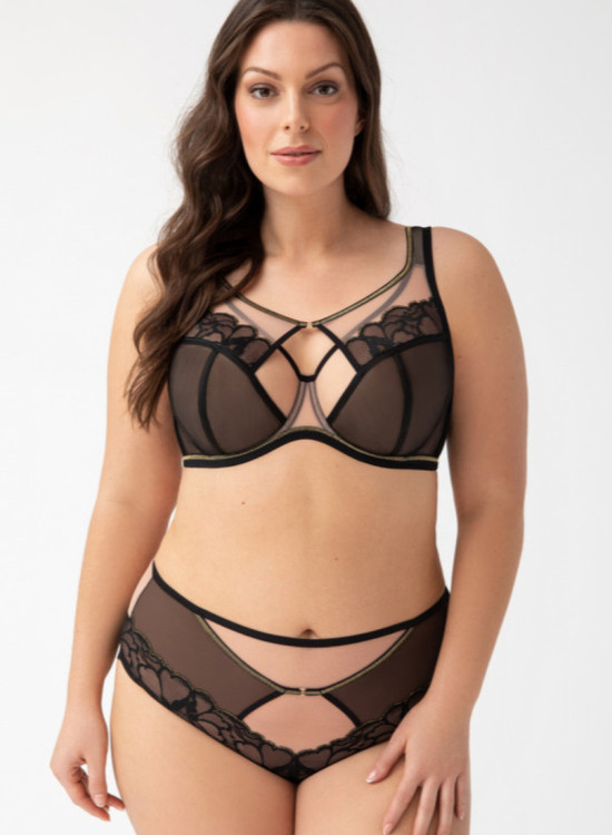 Бикини с висока талия в черен цвят K759 SAANVI-Бикини-LadyStyle.bg