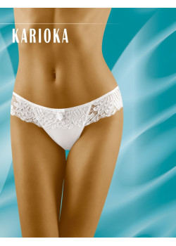 Бикини с дантела в бял цвят Karioka