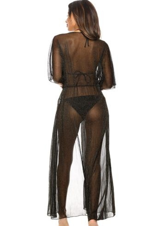 Плажна туника в черен цвят E-5-T52-Плажни туники-LadyStyle.bg Плажна туника в черен цвят E-5-T52-Плажни туники-LadyStyle.bg