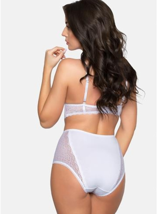 Бикини с висока талия в бял цвят 184-Бикини-LadyStyle.bg