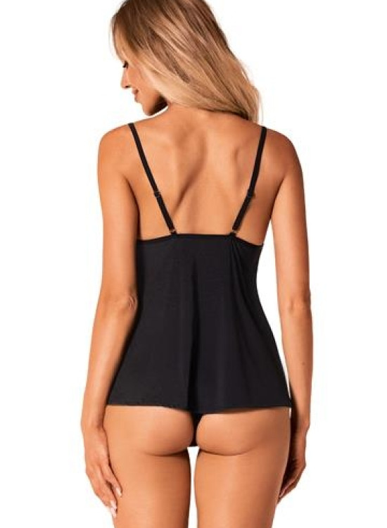 Секси комплект от две части в черен цвят Bella Rou-Комплекти-LadyStyle.bg