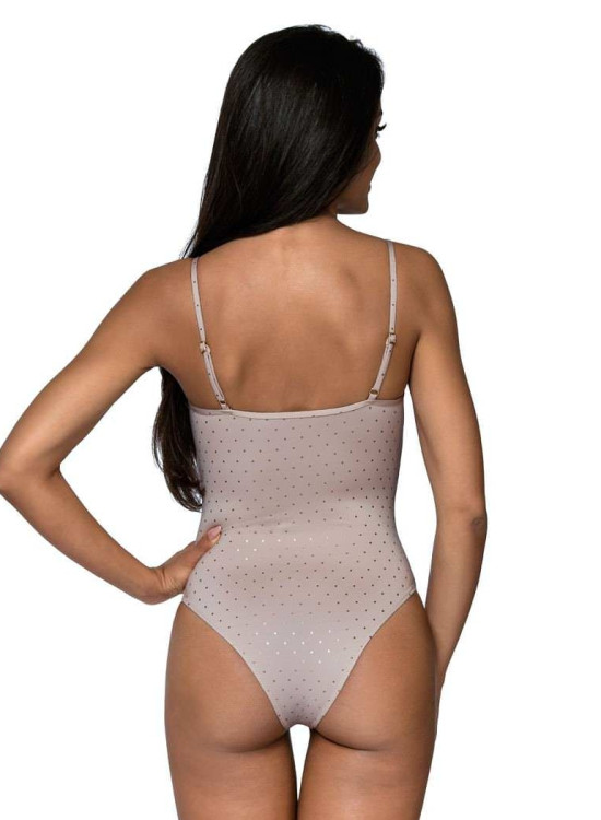 Цял бански в бежов цвят L4343/0-Цели бански-LadyStyle.bg
