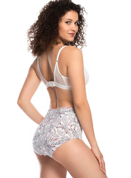 2 чифта бикини с висока талия в цвят екрю L-1510MX-Бикини-LadyStyle.bg