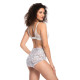 2 чифта бикини с висока талия в цвят екрю L-1510MX-Бикини-LadyStyle.bg