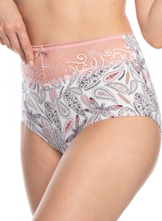 2 чифта бикини с висока талия в цвят екрю L-1510MX-Бикини-LadyStyle.bg