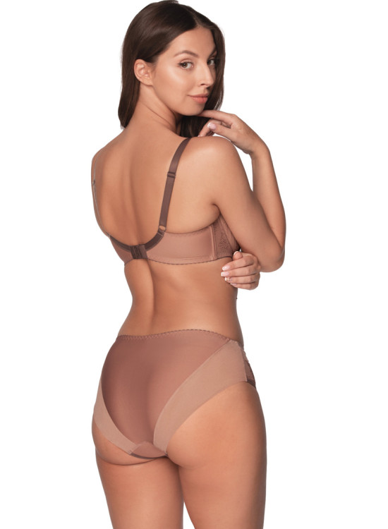 Сутиен с полуподплатени чашки в кафяв цвят ELENA 1107-Полуподплатени-LadyStyle.bg Сутиен с полуподплатени чашки в кафяв цвят ELENA 1107-Полуподплатени-LadyStyle.bg