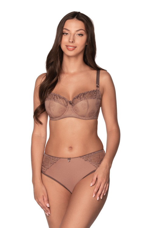 Сутиен с полуподплатени чашки в кафяв цвят ELENA 1107-Полуподплатени-LadyStyle.bg Сутиен с полуподплатени чашки в кафяв цвят ELENA 1107-Полуподплатени-LadyStyle.bg