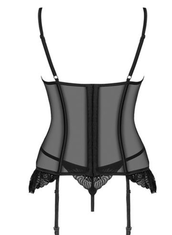 Секси корсет с прашки в черен цвят Serena-Корсети-LadyStyle.bg Секси корсет с прашки в черен цвят Serena-Корсети-LadyStyle.bg