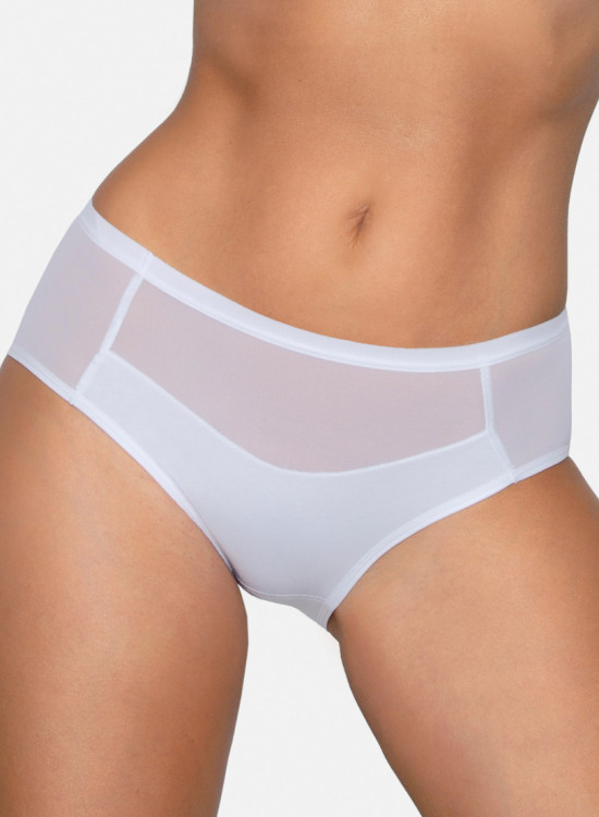 Памучни бикини в бял цвят BBL178-Бикини-LadyStyle.bg