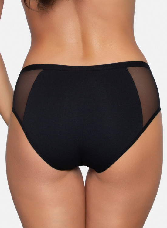 Памучни бикини в черен цвят BBL178-Бикини-LadyStyle.bg