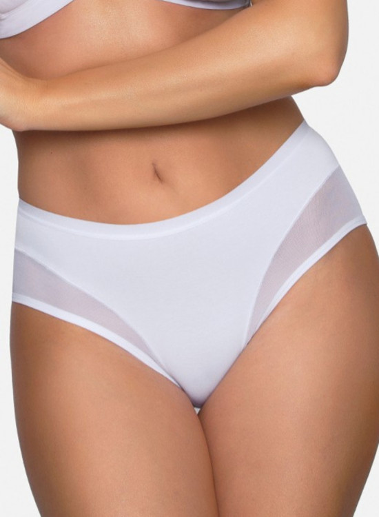 Памучни бикини в бял цвят BBL179-Бикини-LadyStyle.bg