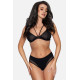 Памучни бикини в черен цвят BBL179-Бикини-LadyStyle.bg