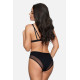 Памучни бикини в черен цвят BBL179-Бикини-LadyStyle.bg