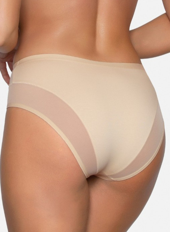 Памучни бикини в бежов цвят BBL179-Бикини-LadyStyle.bg