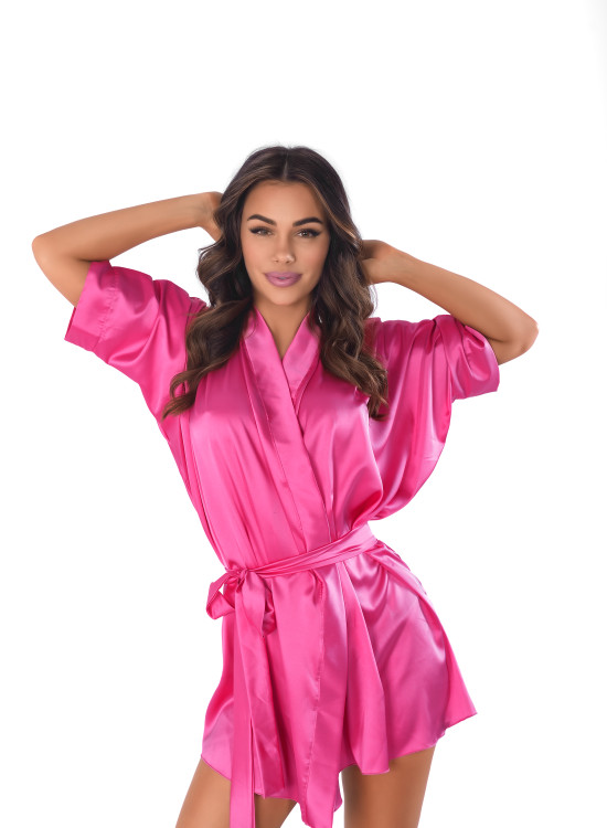 Дамски халат в розов цвят Magenta-Халати-LadyStyle.bg Дамски халат в розов цвят Magenta-Халати-LadyStyle.bg