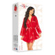 Червен сатенен халат с прашки Sherie-Секси Халати-LadyStyle.bg Червен сатенен халат с прашки Sherie-Секси Халати-LadyStyle.bg