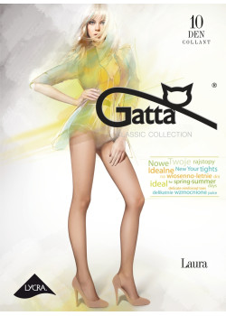 Фин чорапогащник в златист цвят LAURA 10 DEN