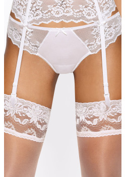 Дантелени прашки в бял цвят HEIDI S-0135/4