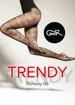 Мрежести чорапогащи в черен цвят Runway 06
