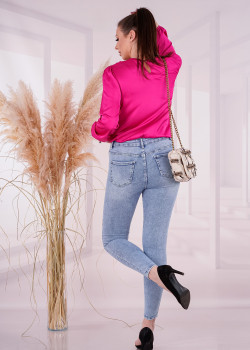 Елегантна дамска блуза в цвят циклама Ilumina Fuchsia