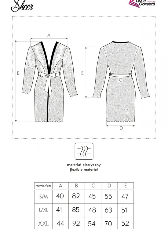 Дантелен розов халат Sheer-Секси Халати-LadyStyle.bg Дантелен розов халат Sheer-Секси Халати-LadyStyle.bg