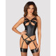 Еротичен корсет с прашки в черен цвят ARMARES-Комплекти-LadyStyle.bg Еротичен корсет с прашки в черен цвят ARMARES-Комплекти-LadyStyle.bg