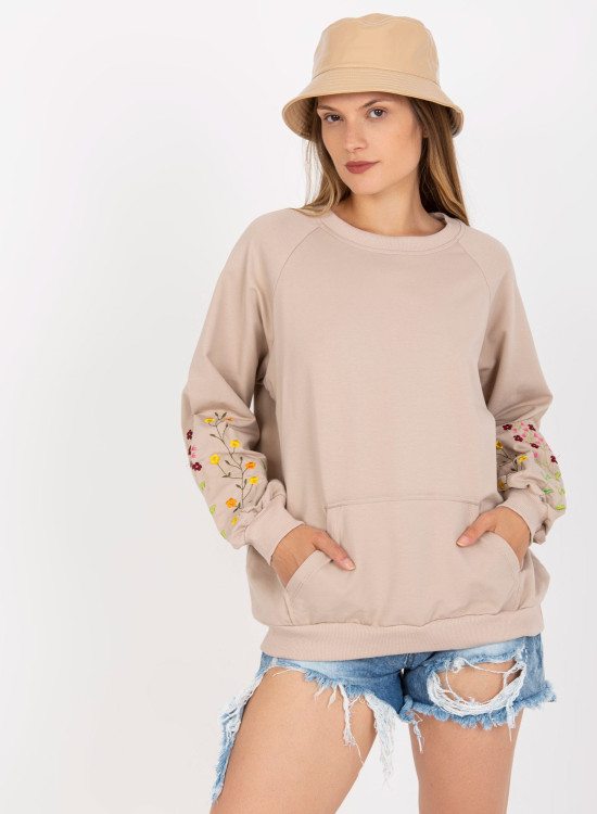 Дамска блуза в бежов цвят 8061.97-Блузи / Топове-LadyStyle.bg