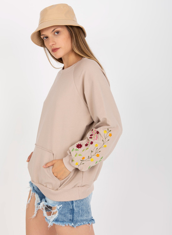 Дамска блуза в бежов цвят 8061.97-Блузи / Топове-LadyStyle.bg