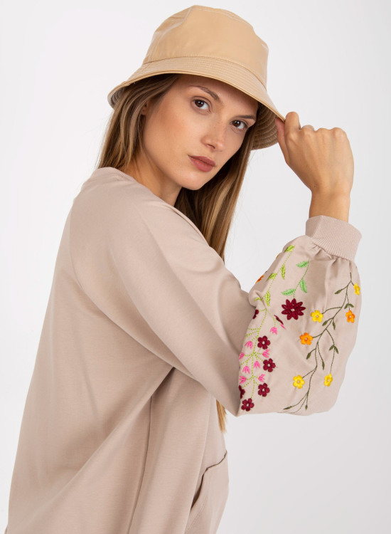 Дамска блуза в бежов цвят 8061.97-Блузи / Топове-LadyStyle.bg