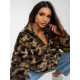 Пухкав дамски суичър в камуфлаж 8432.32X-Суичъри-LadyStyle.bg