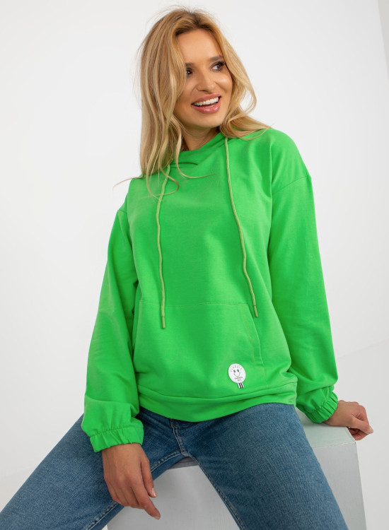 Дамски суичър в зелен цвят 8655.00P-Суичъри-LadyStyle.bg