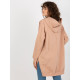 Дълъг дамски суичър в бежов цвят 335.25X-Суичъри-LadyStyle.bg