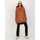Дълъг дамски суичър в светлокафяв цвят 335.25X-Суичъри-LadyStyle.bg Дълъг дамски суичър в светлокафяв цвят 335.25X-Суичъри-LadyStyle.bg